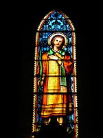 Crozet (Loire) - Nouvelle eglise - Vitrail (02)